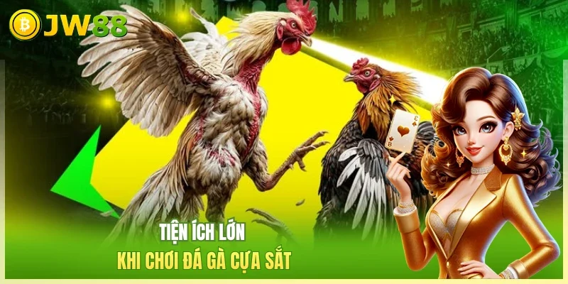 JW88 Đá Gà Cựa Sắt Tiện ích lớn khi chơi đá gà cựa sắt