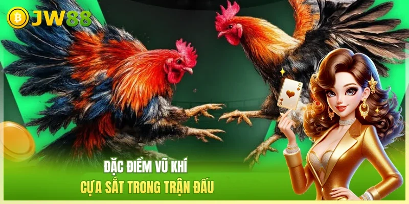 JW88 Đá Gà Cựa Sắt Đặc điểm vũ khí cựa sắt trong trận đấu