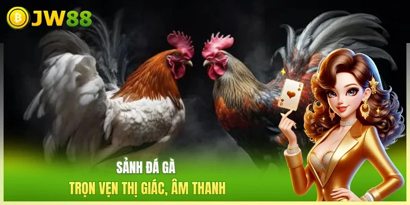 JW88 Đá Gà Trực Tiếp Sảnh đá gà trọn vẹn thị giác, âm thanh